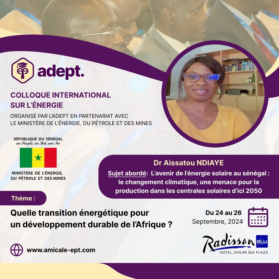 Auteur cérémonie ADEPT – Dr Aissatou NDIAYE